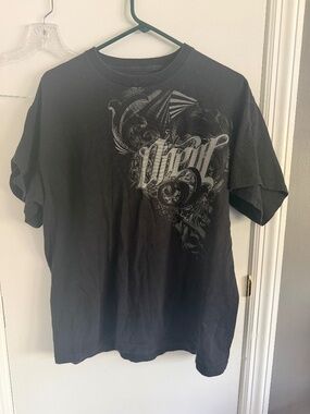 O'neil Y2K Grunge graphic t-shirt mens large in black (217)